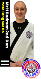 Mr H Badman 2nd  Dan Yate Tang Soo Do