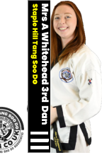 Mrs A Whitehead 3rd  Dan  Staple Hill Tang Soo Do
