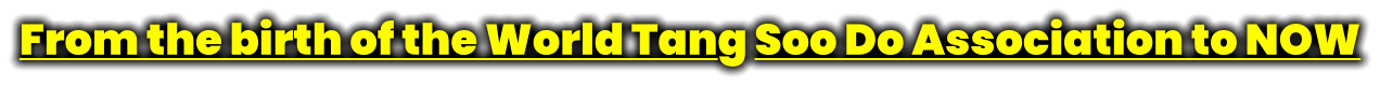 From the birth of the World Tang Soo Do Association to NOW